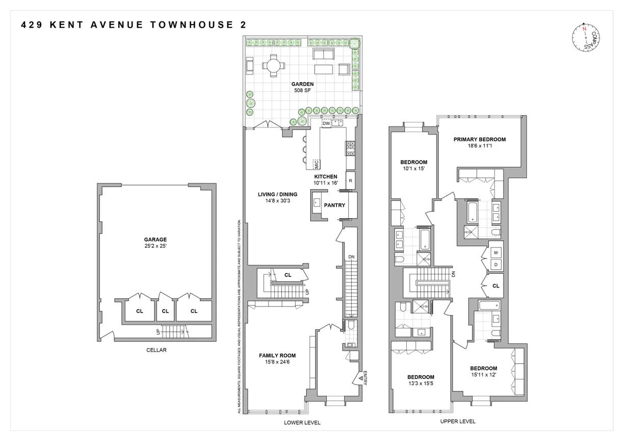 New York City Real Estate | View 429 Kent Avenue, TH2 | Floorplan