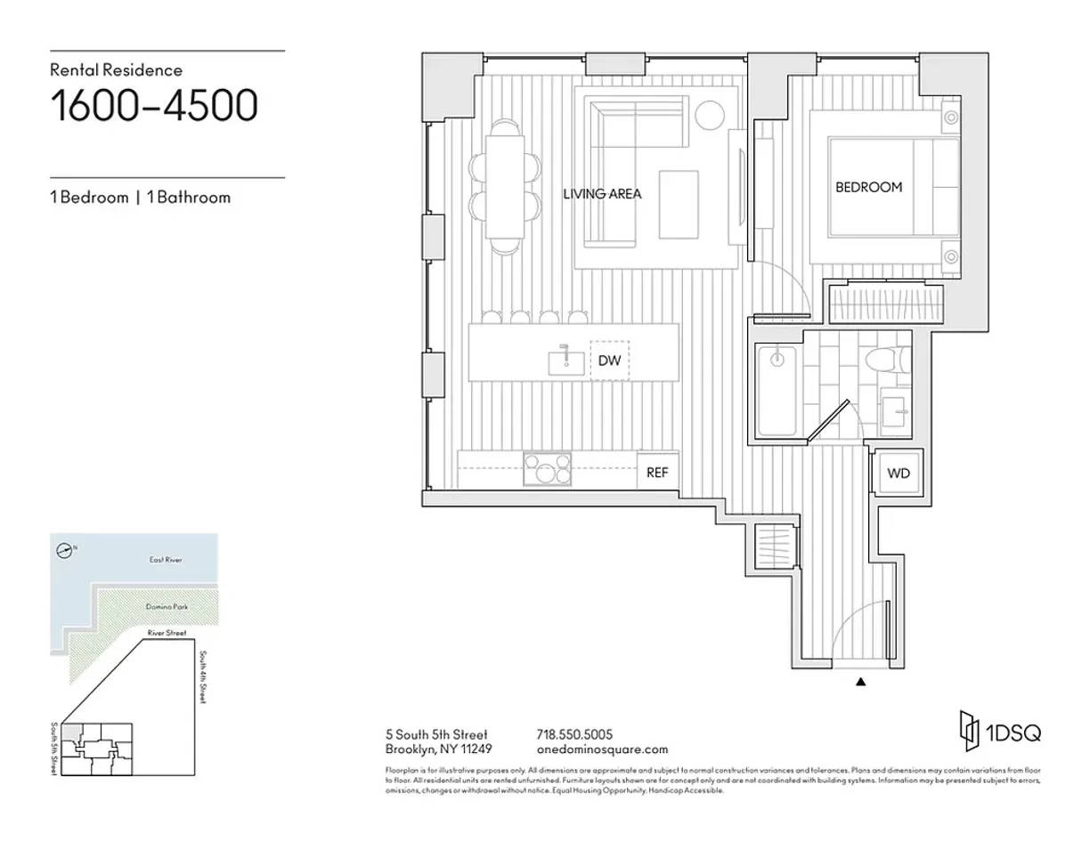 New York City Real Estate | View 5 S 5th Street, 3300 | Floorplan