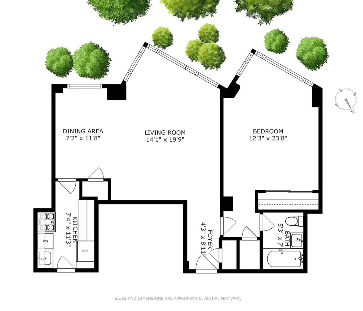 New York City Real Estate | View 60 Sutton Place S, 2HN | Floorplan