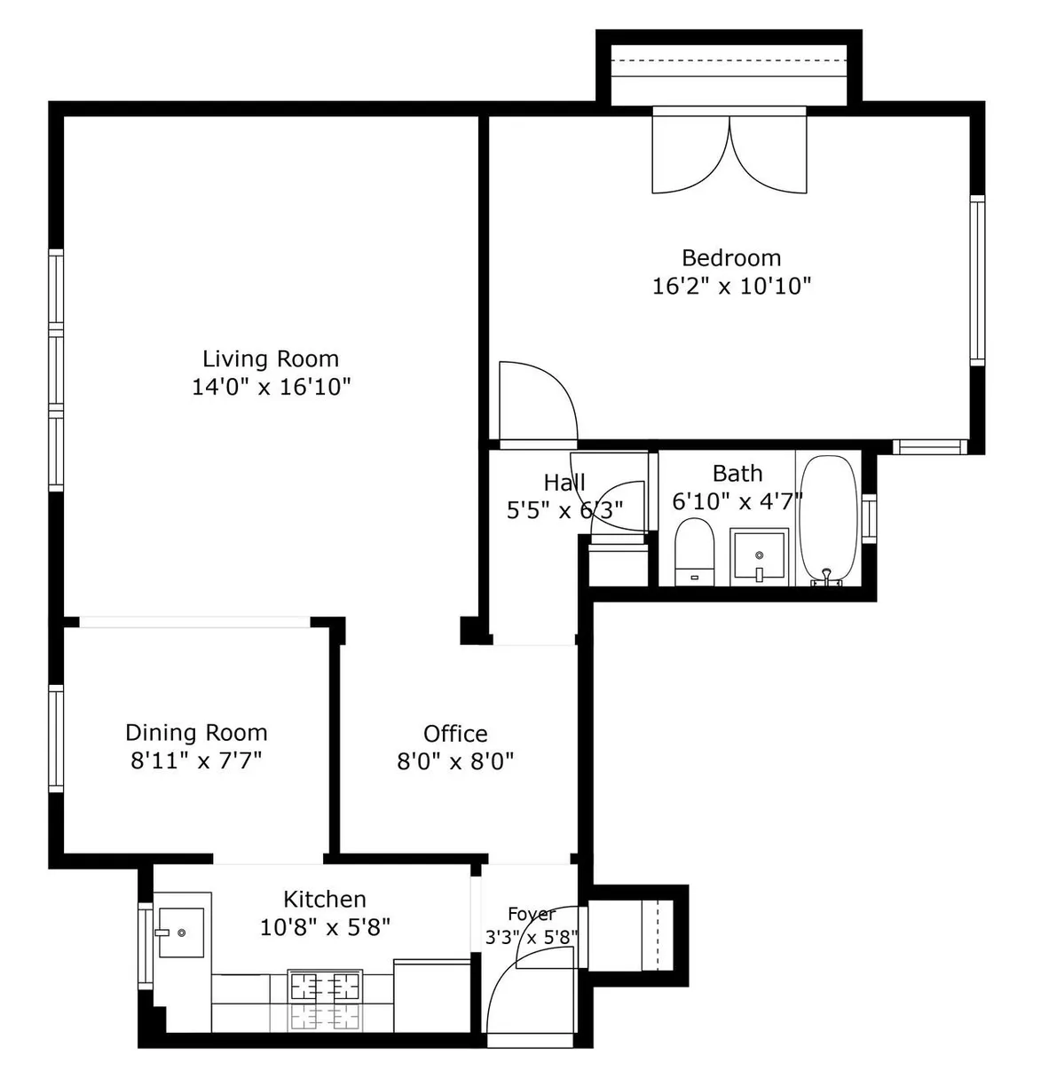 New York City Real Estate | View 34-21 78th Street, 6C | Floorplan