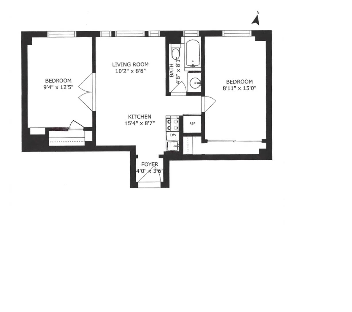 New York City Real Estate | View 609 09 W 114TH Street, 6 | Floorplan