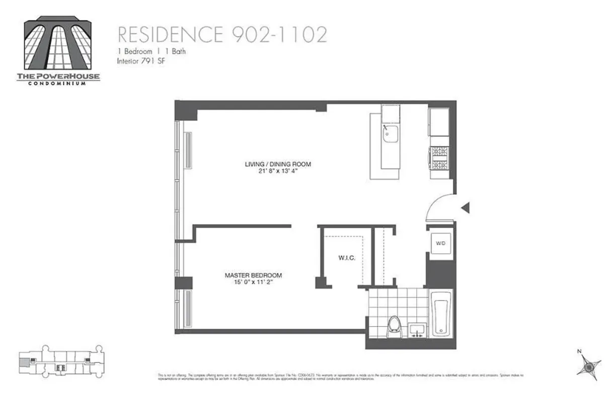 New York City Real Estate | View 2-17 51st Avenue, 902 | Floorplan