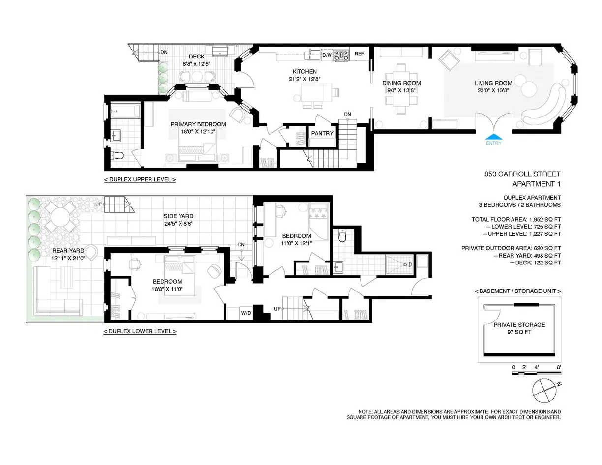 New York City Real Estate | View 853 Carroll Street, 1 | Floorplan