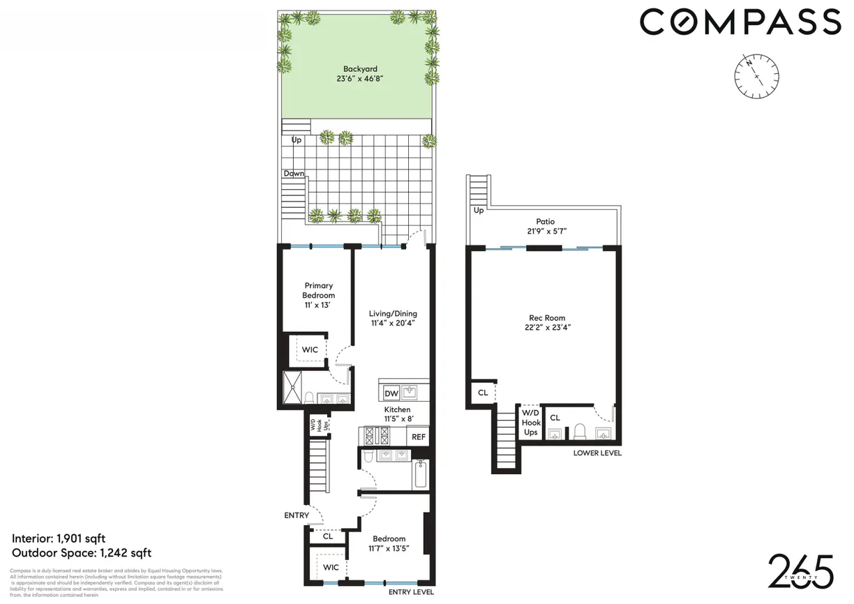 New York City Real Estate | View 265 20th Street, GARDEN E | Floorplan