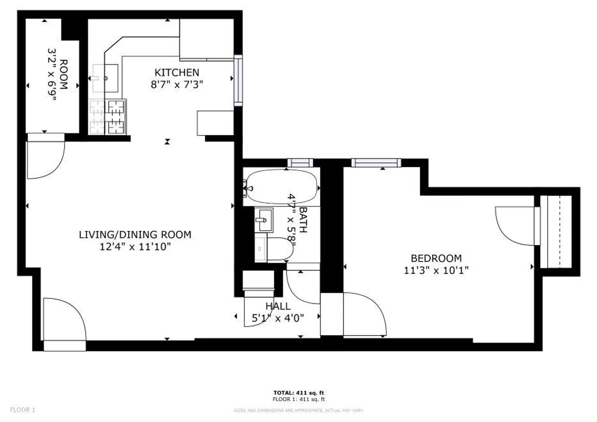 New York City Real Estate | View 50 W 112th Street, 6G | Floorplan