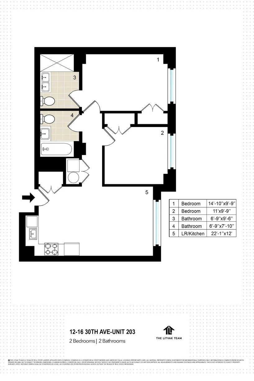 New York City Real Estate | View 12-16 30th Avenue, 203 | Floorplan