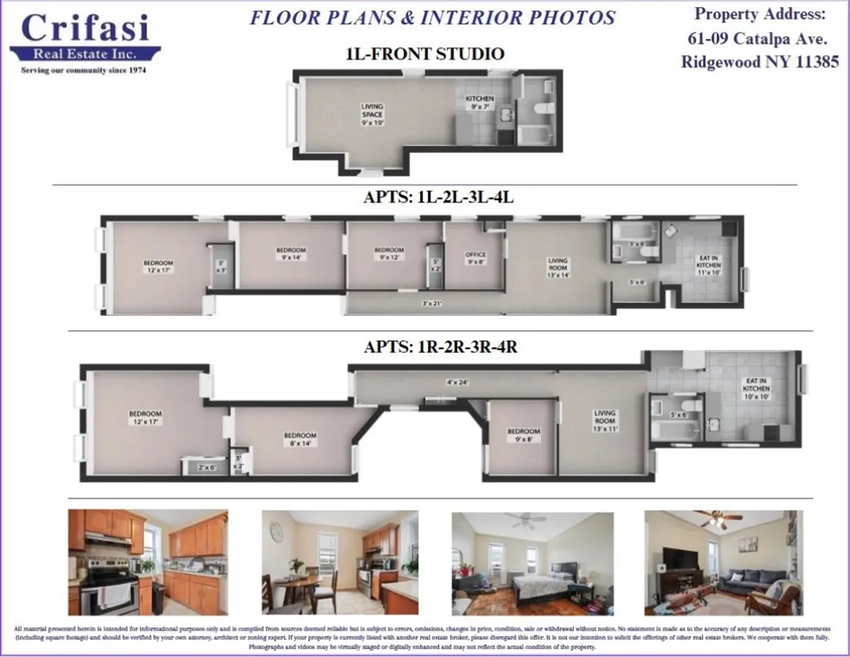 New York City Real Estate | View 61-09 Catalpa Avenue | Floorplan