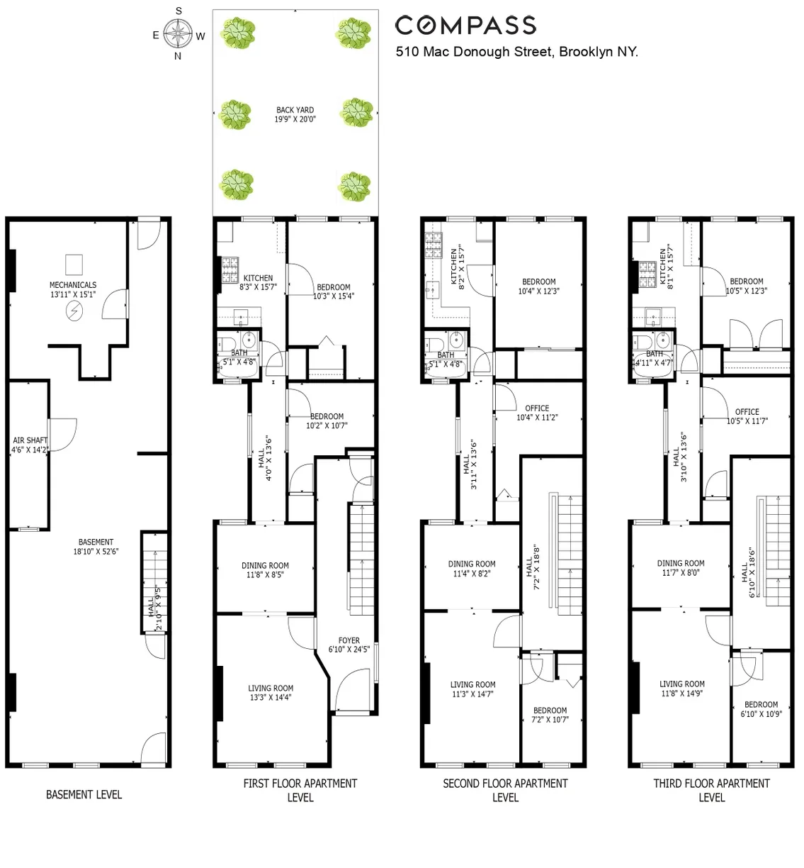 New York City Real Estate | View 510 Mac Donough Street | Floorplan