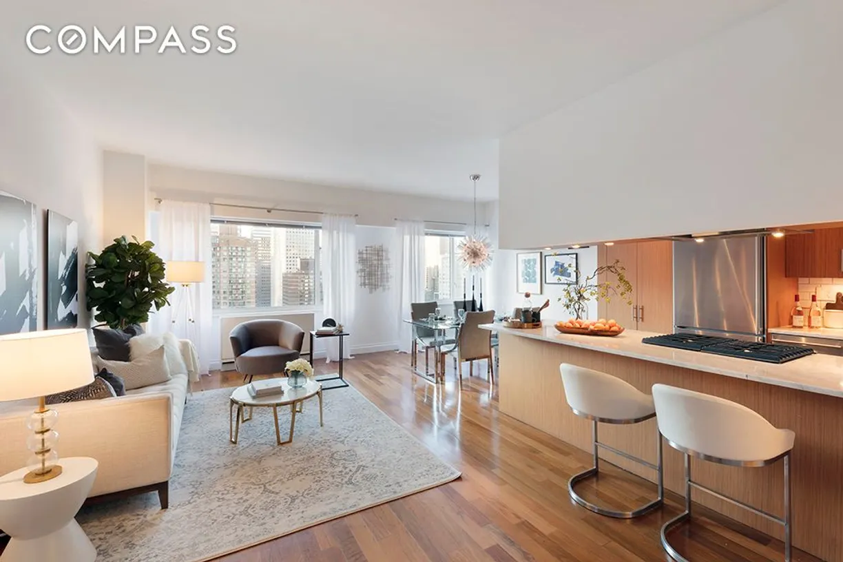 New York City Real Estate | View 400 E 54th Street, 31B | 1 Bed, 2 Baths