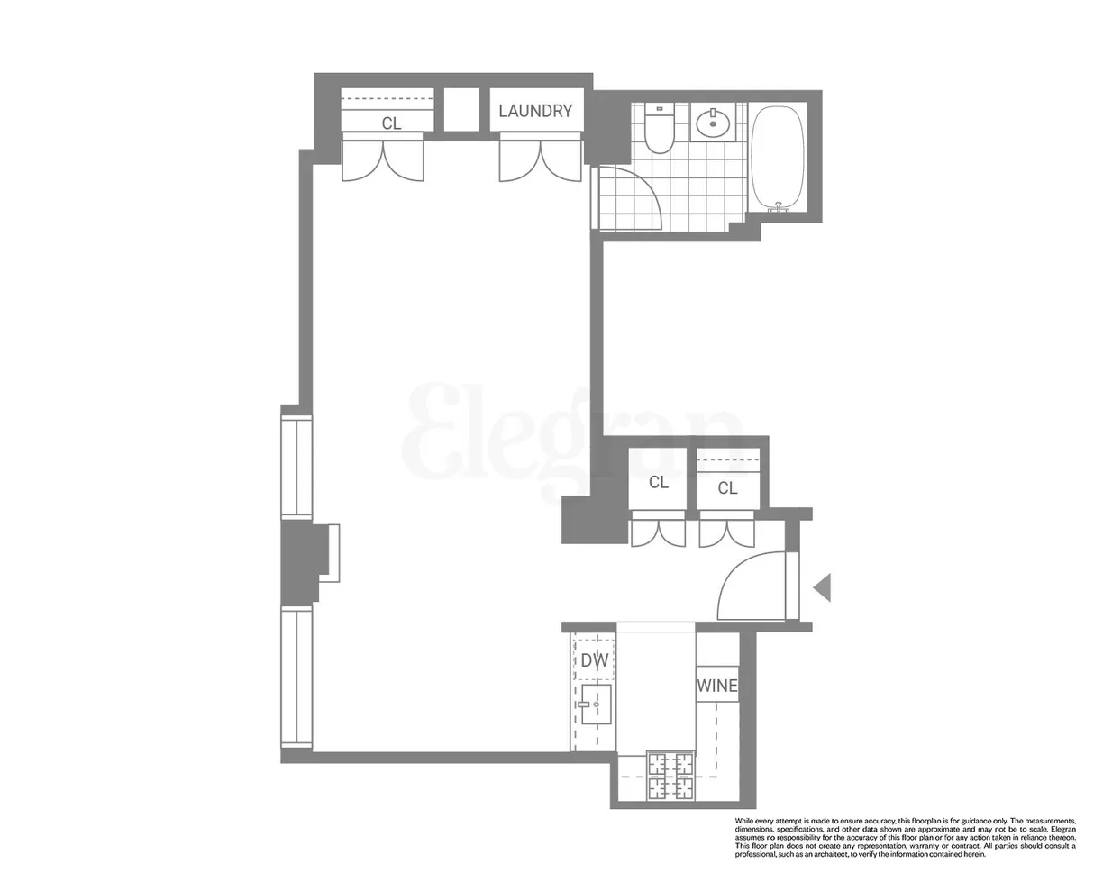 New York City Real Estate | View 100 W 58th Street, 2A | Floorplan