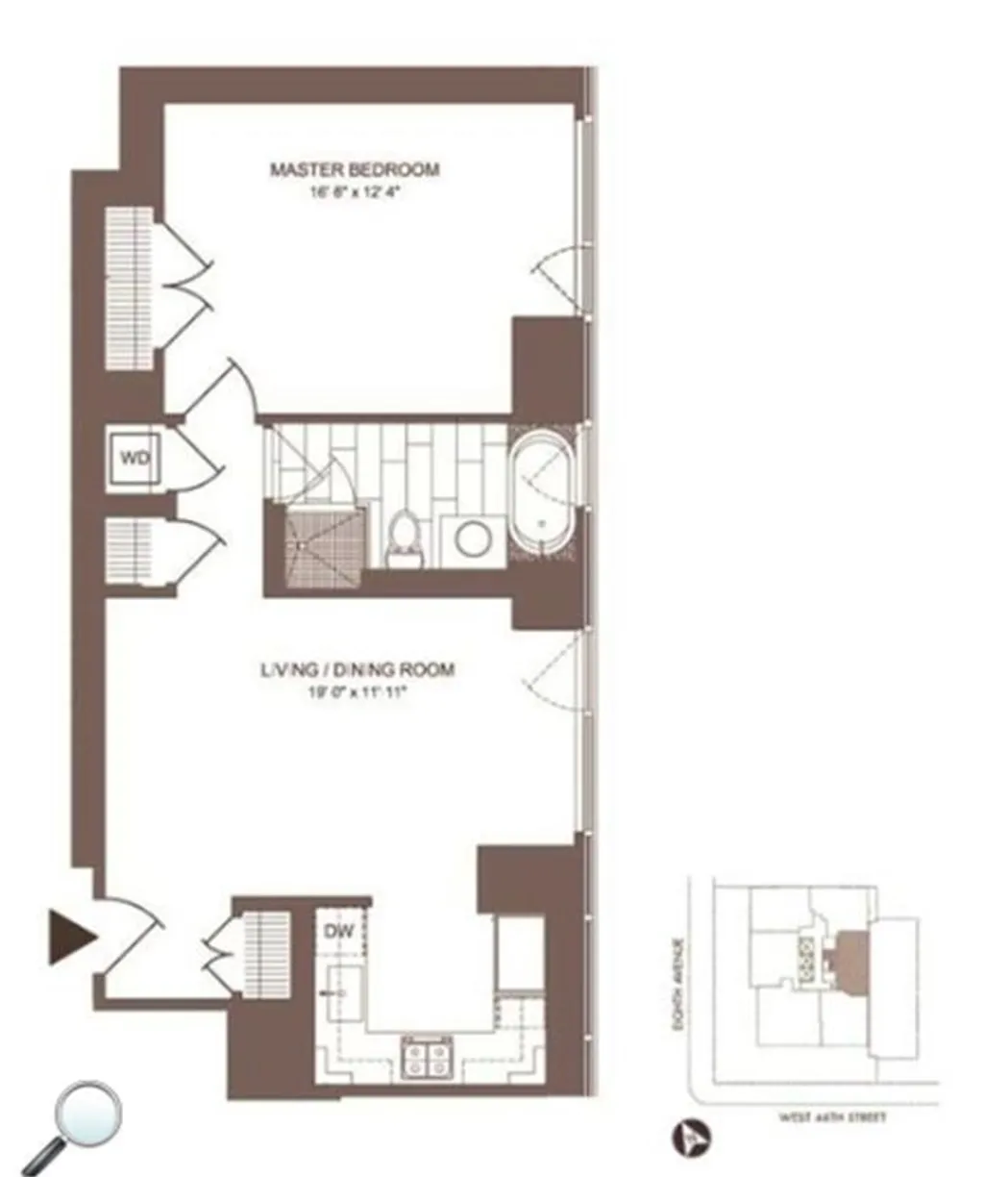 New York City Real Estate | View 247 W 46th Street, 1105 | Floorplan