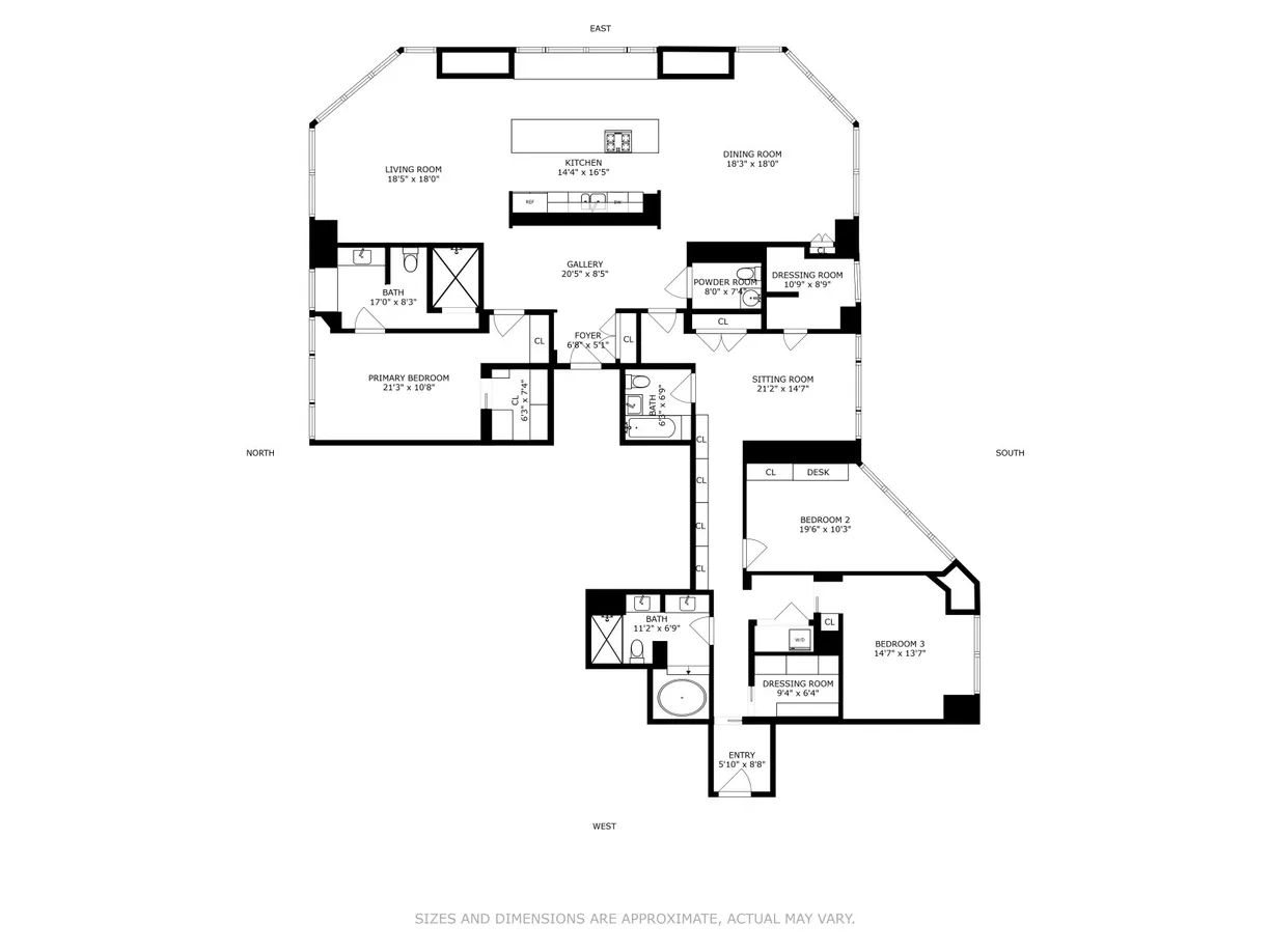 New York City Real Estate | View 150 W 56th Street, 3901 | Floorplan