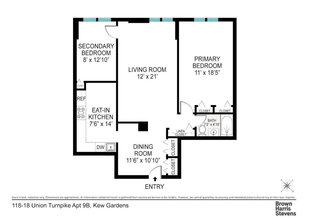 New York City Real Estate | View 118-18 Union Turnpike, 9B | Floorplan