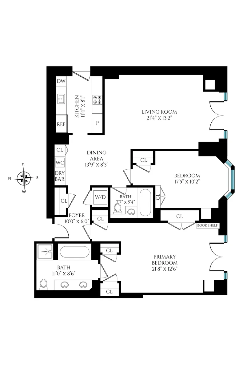 New York City Real Estate | View 400 E 51st Street, 11C | Floorplan