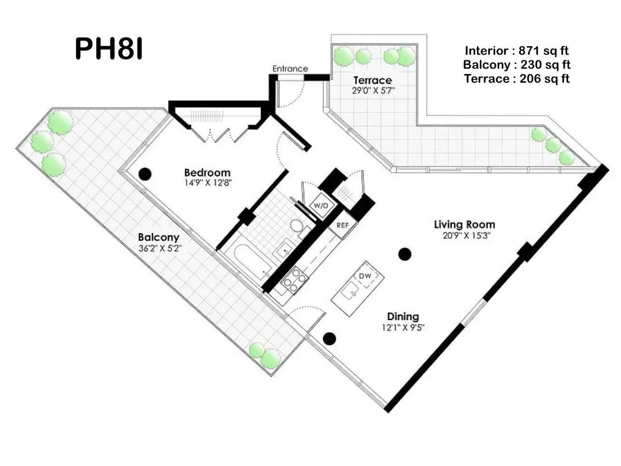 New York City Real Estate | View 10-17 Jackson Avenue, PH8I | Floorplan