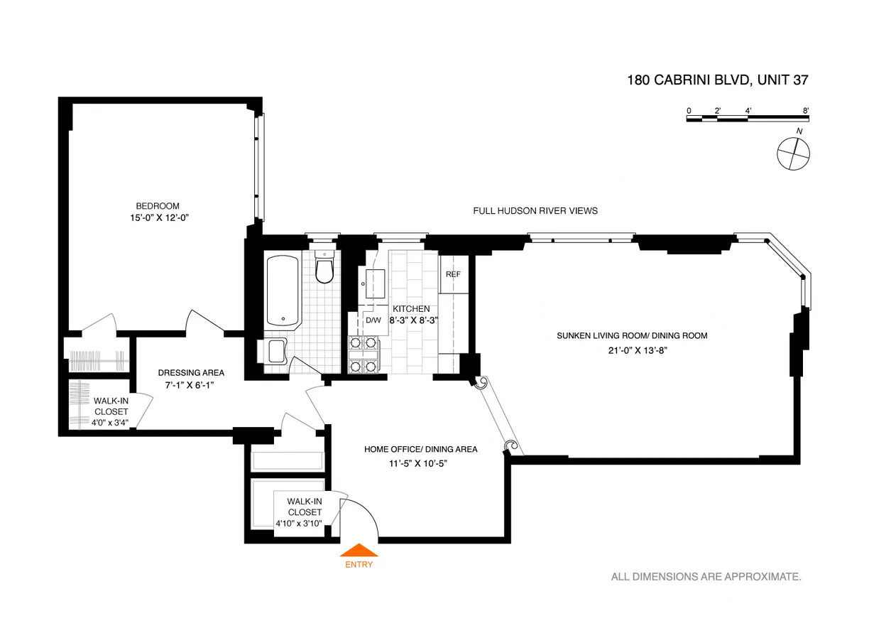 New York City Real Estate | View 180 Cabrini Boulevard, 37 | Floorplan