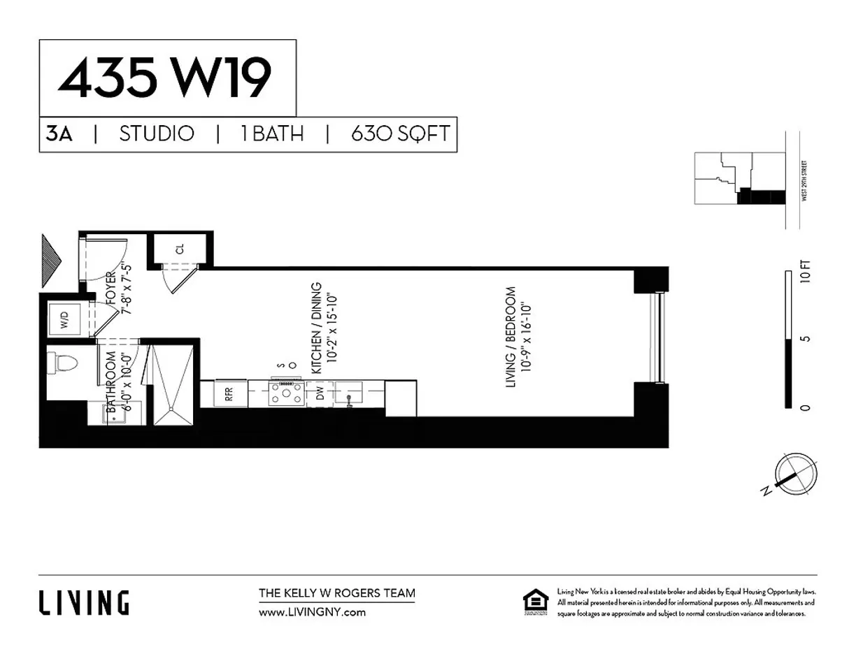 New York City Real Estate | View 435 W 19th Street, 4A | Floorplan