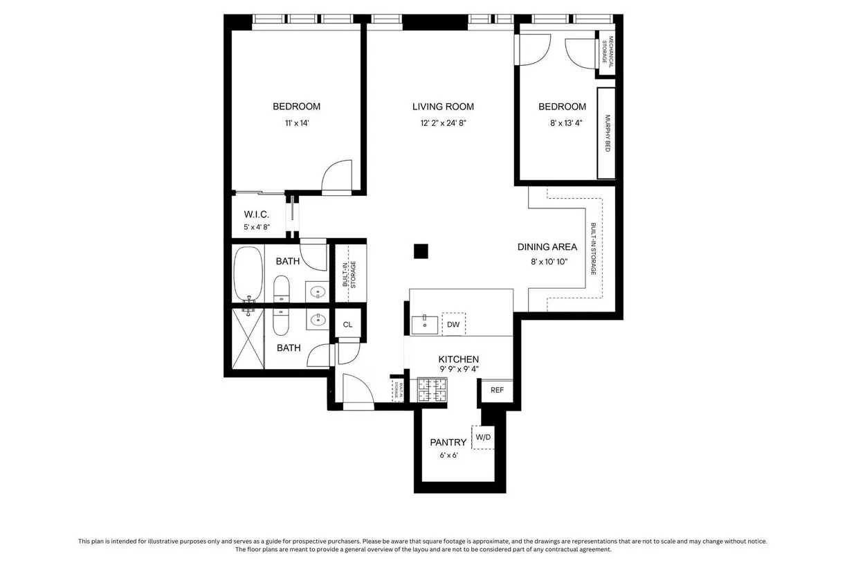 New York City Real Estate | View 372 Dekalb Avenue, 1I | Floorplan