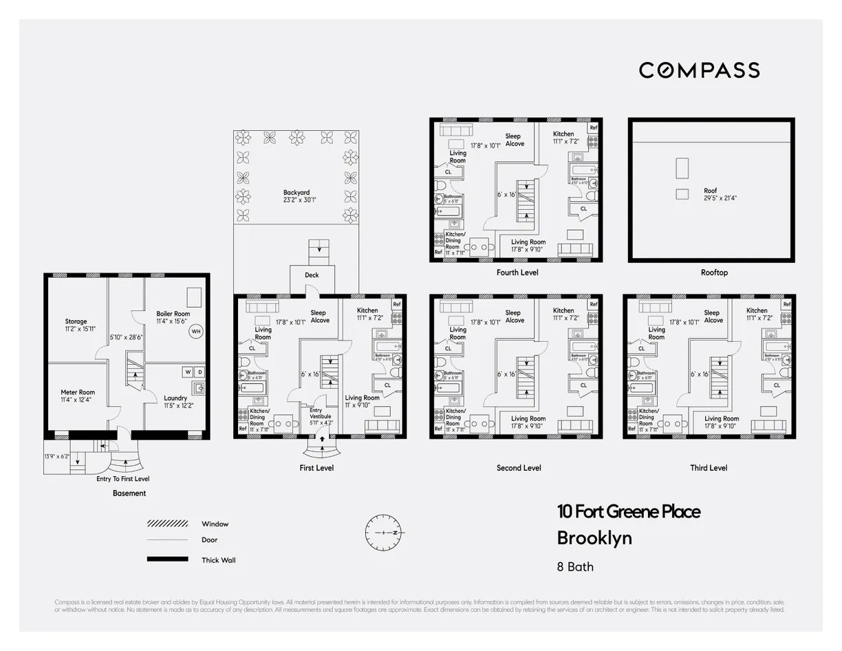 New York City Real Estate | View 10 Fort Greene Place | Floorplan 1