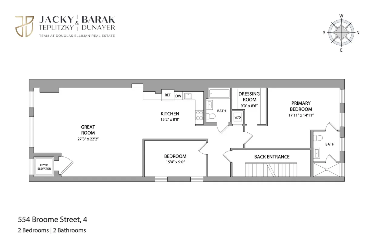 New York City Real Estate | View 554 Broome Street, 4THFLOOR | Floorplan