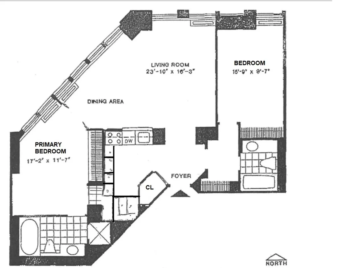 New York City Real Estate | View 150 W 56th Street, 5103 | Floorplan
