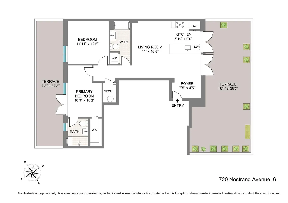 New York City Real Estate | View 720 Nostrand Avenue, PH | Floorplan
