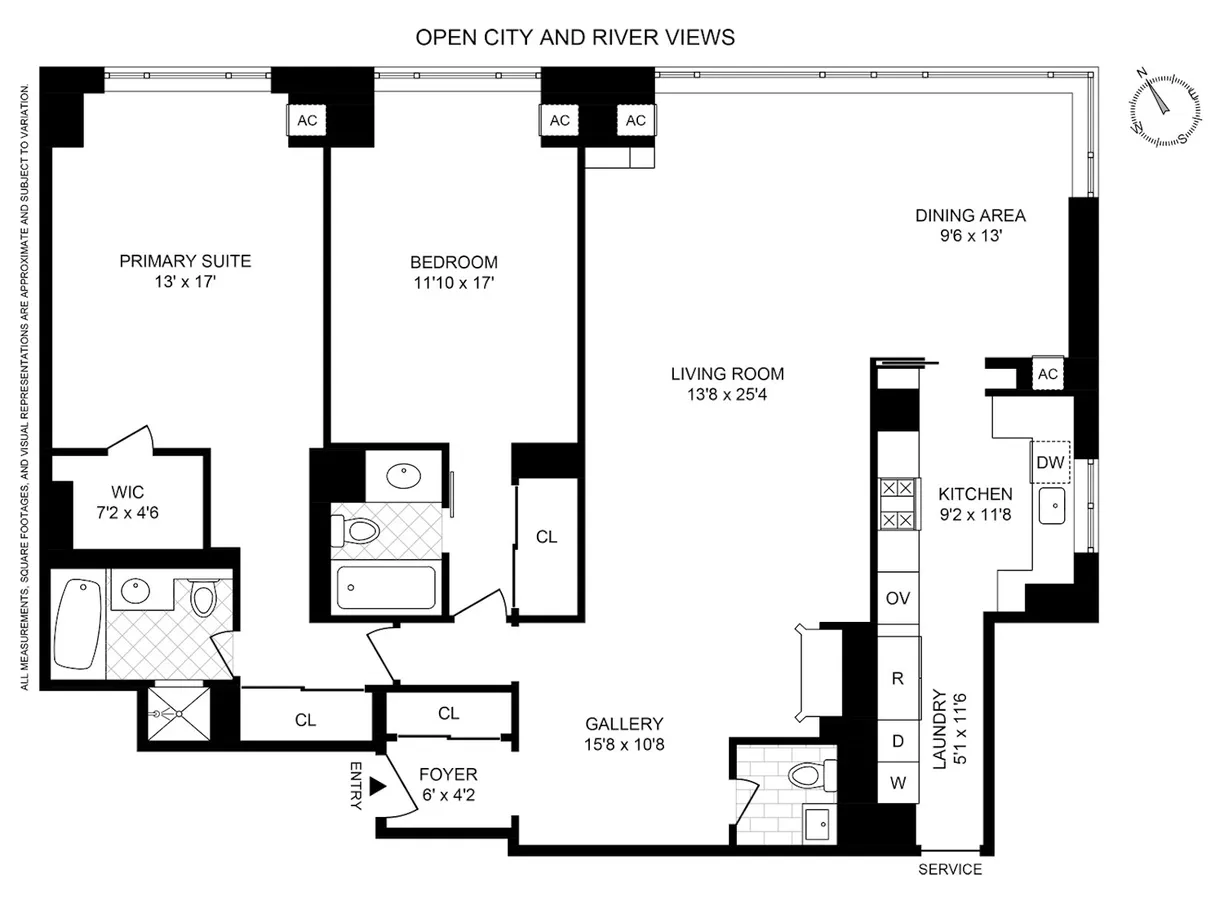 New York City Real Estate | View 425 E 58th Street, 26B | Floorplan