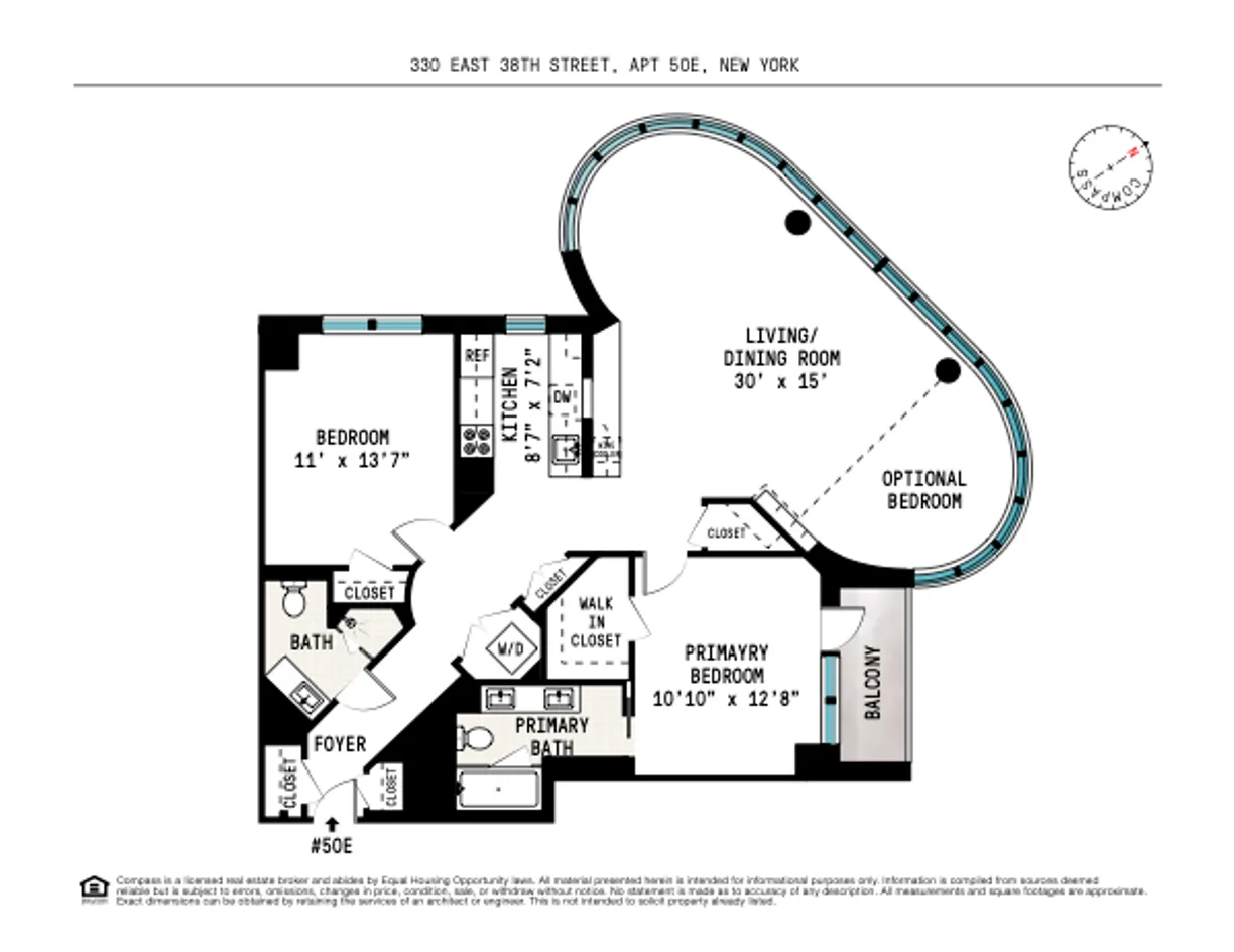 New York City Real Estate | View 330 E 38th Street, 50E | Floorplan