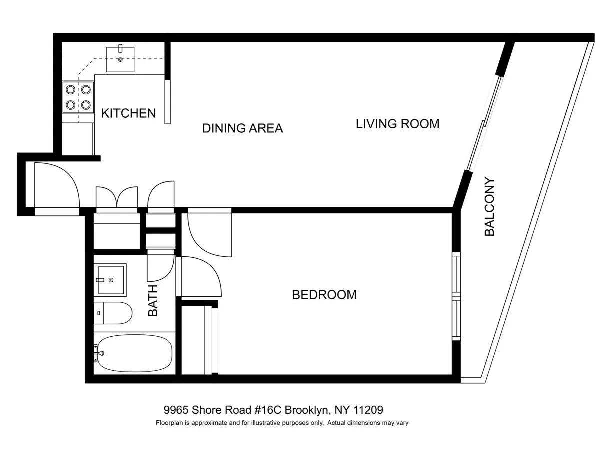 New York City Real Estate | View 9965 Shore Road, 6C | Floorplan