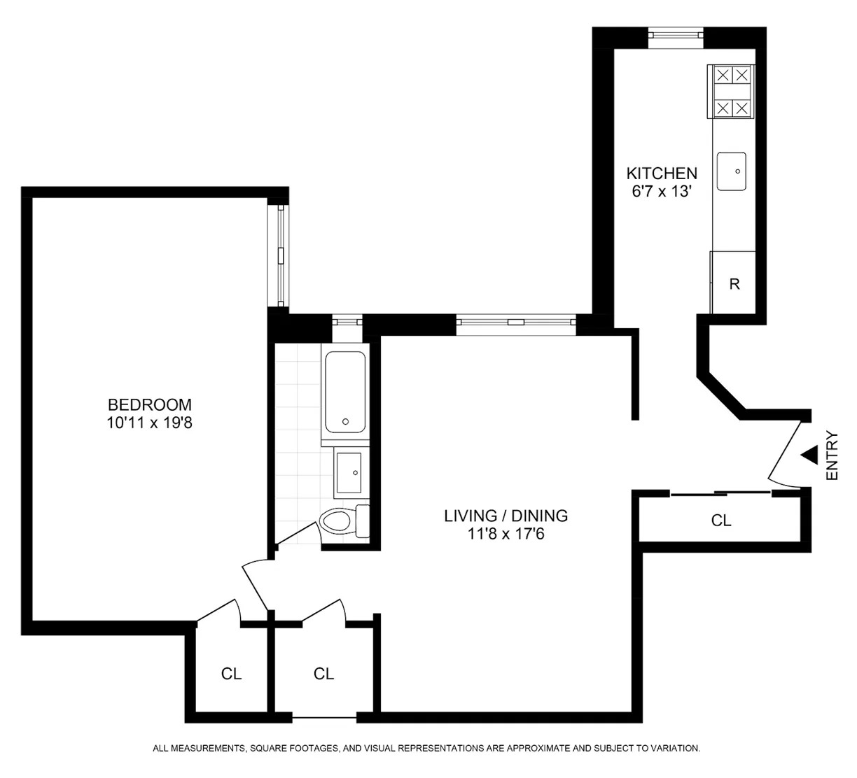 New York City Real Estate | View 7501 Ridge Boulevard, 6E | Floorplan