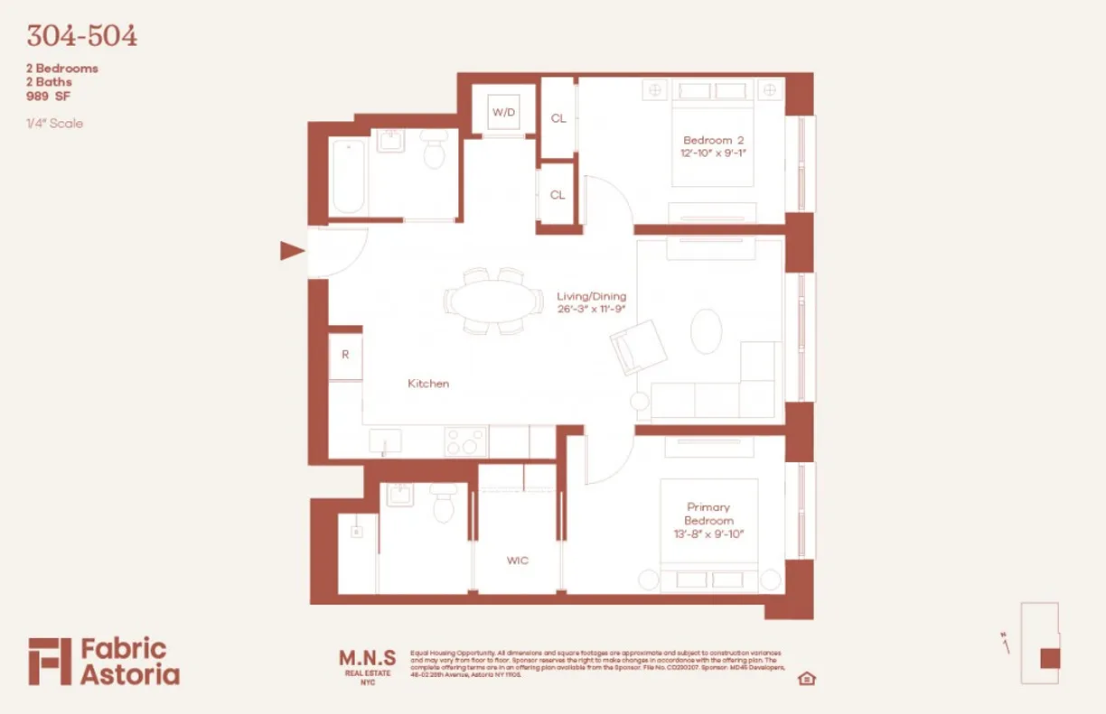 New York City Real Estate | View 22-54 46th Street, 504 | Floorplan
