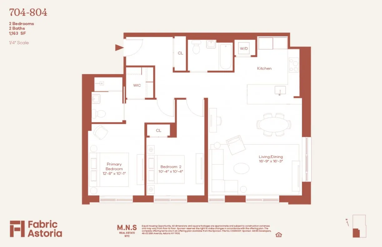 New York City Real Estate | View 22-54 46th Street, 704 | Floorplan