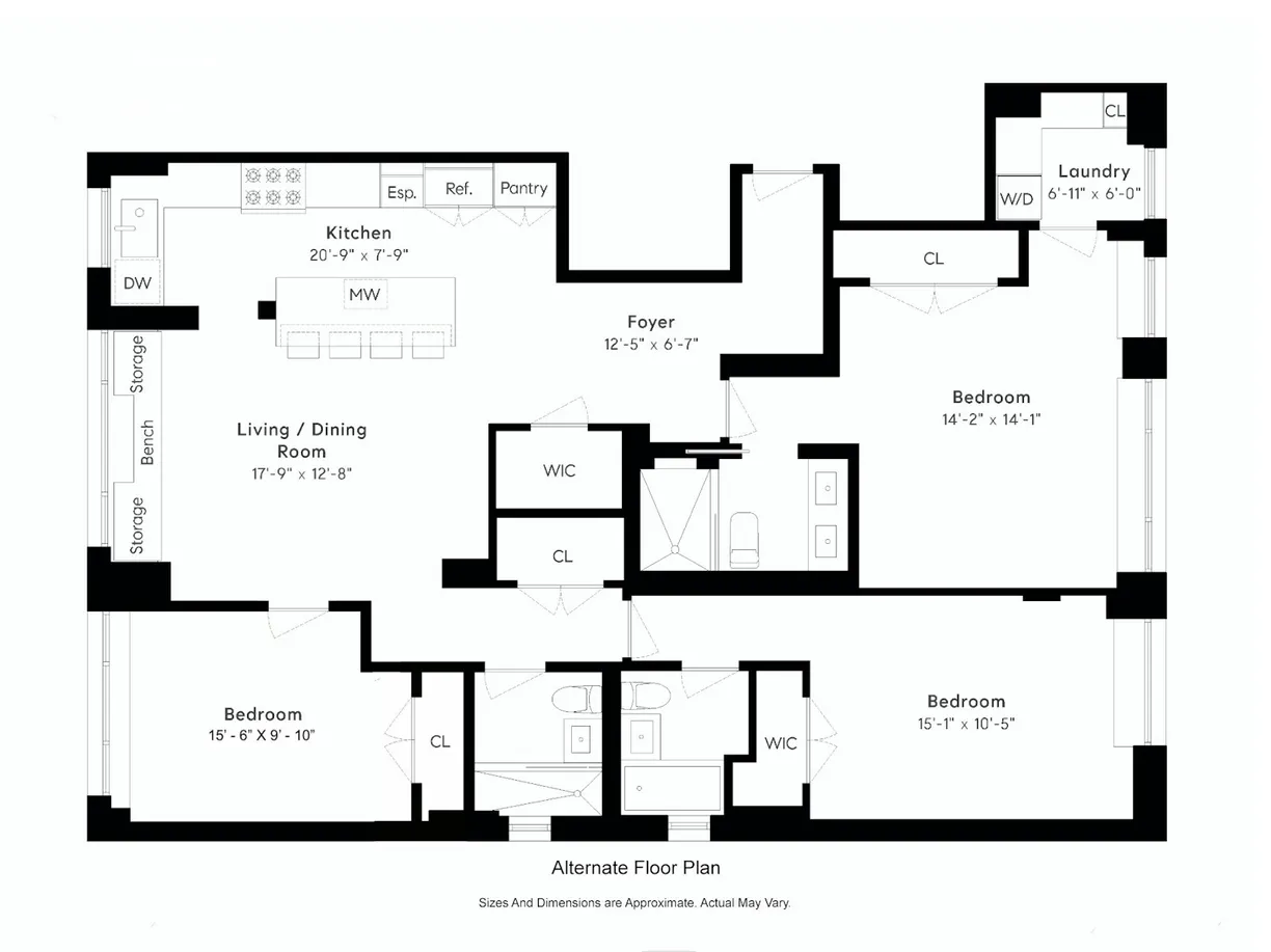 New York City Real Estate | View 115 E 9th Street, 8LM | Floorplan