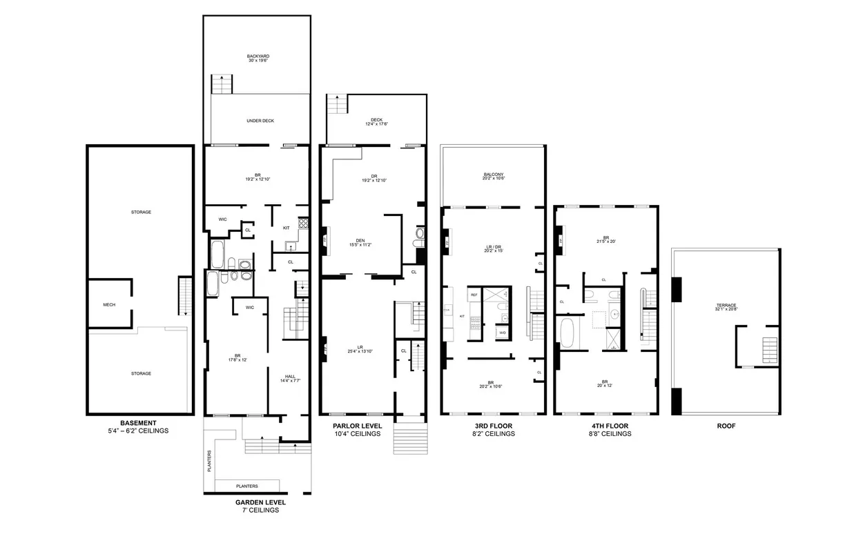 New York City Real Estate | View 447 W 24th Street | Floorplan 1