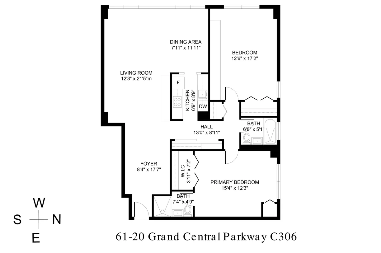 New York City Real Estate | View 61-20 Grand Central Parkway, C306 | Floorplan