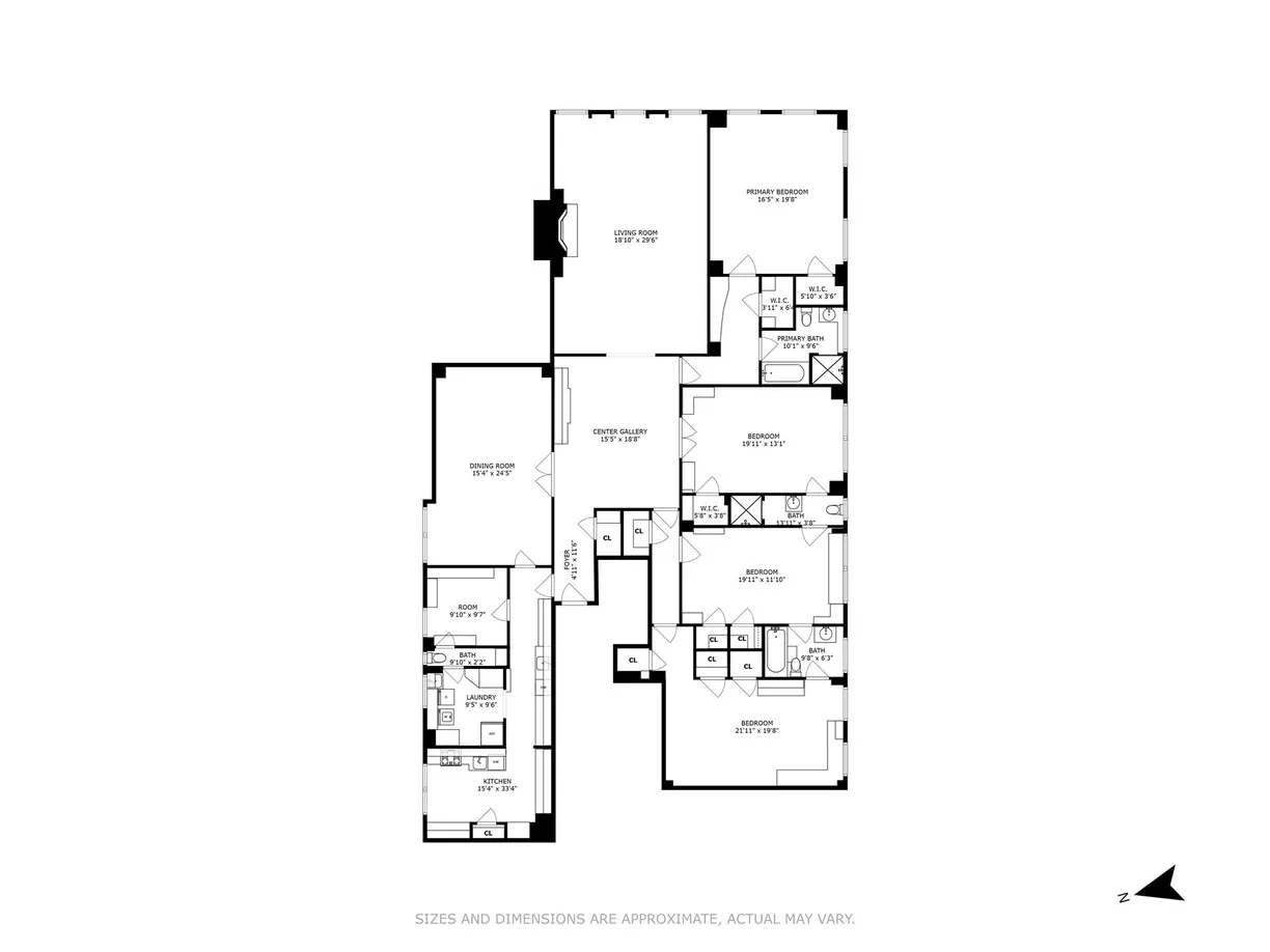 New York City Real Estate | View 101 Central Park W, 6B | Floorplan