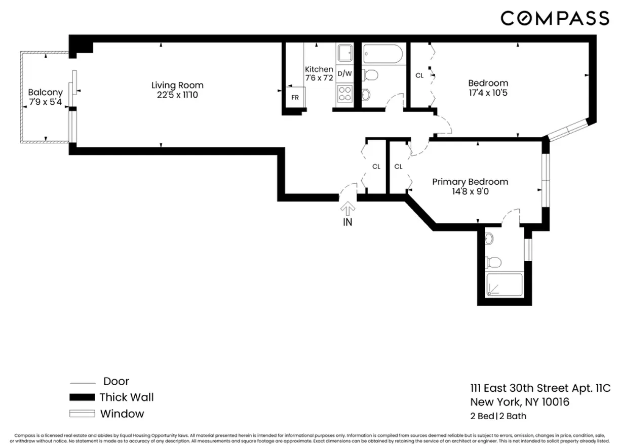 New York City Real Estate | View 111 E 30th Street, 11C | Floorplan