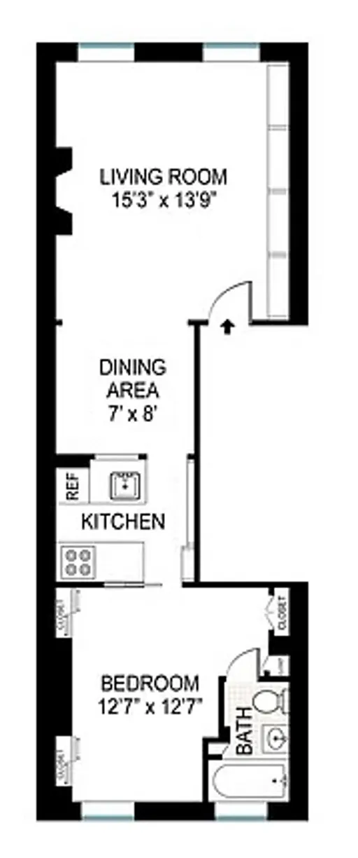 New York City Real Estate | View 12 Bank Street, 4 | Floorplan
