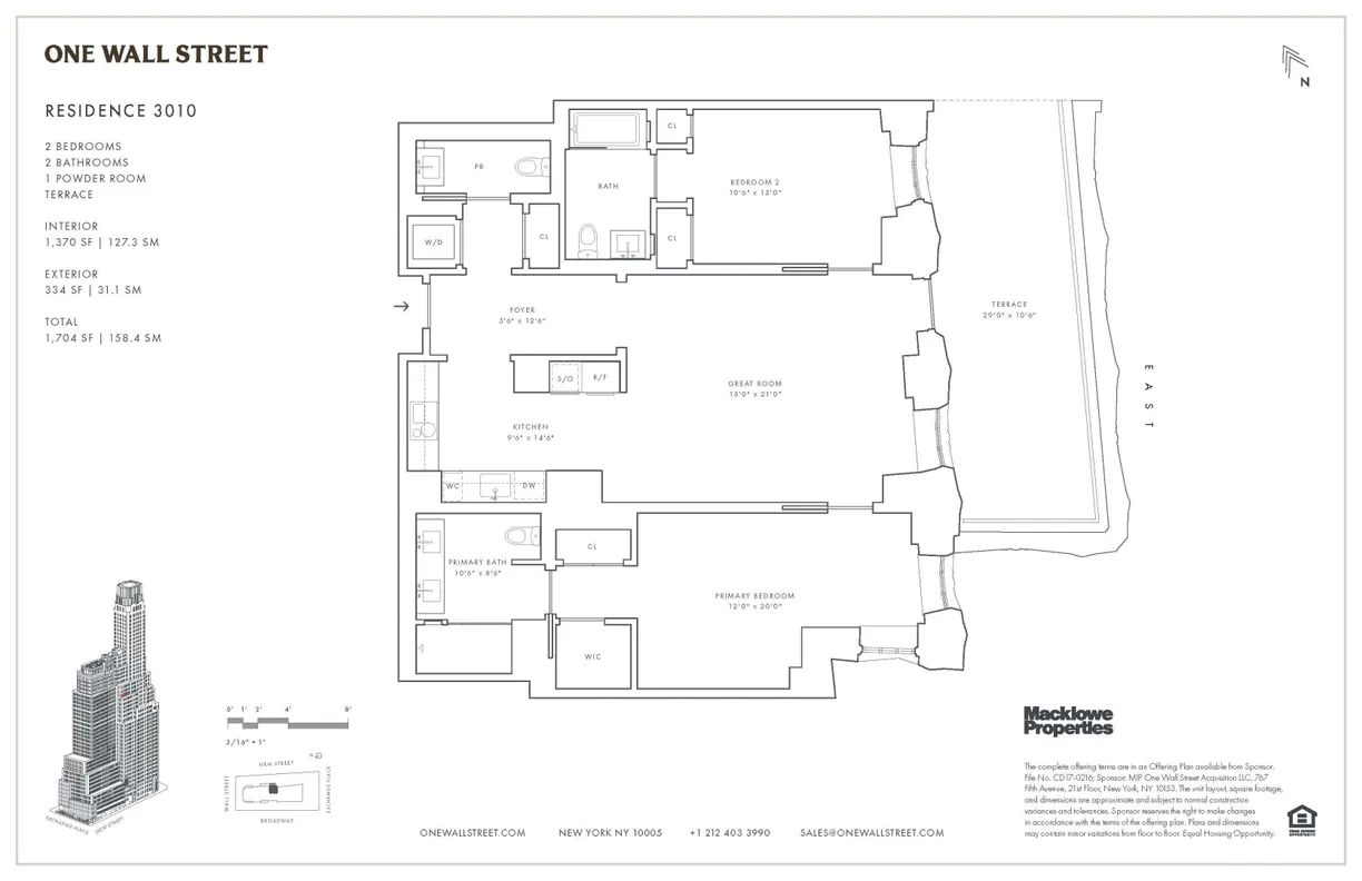 New York City Real Estate | View 1 Wall Street, 3010 | Floorplan