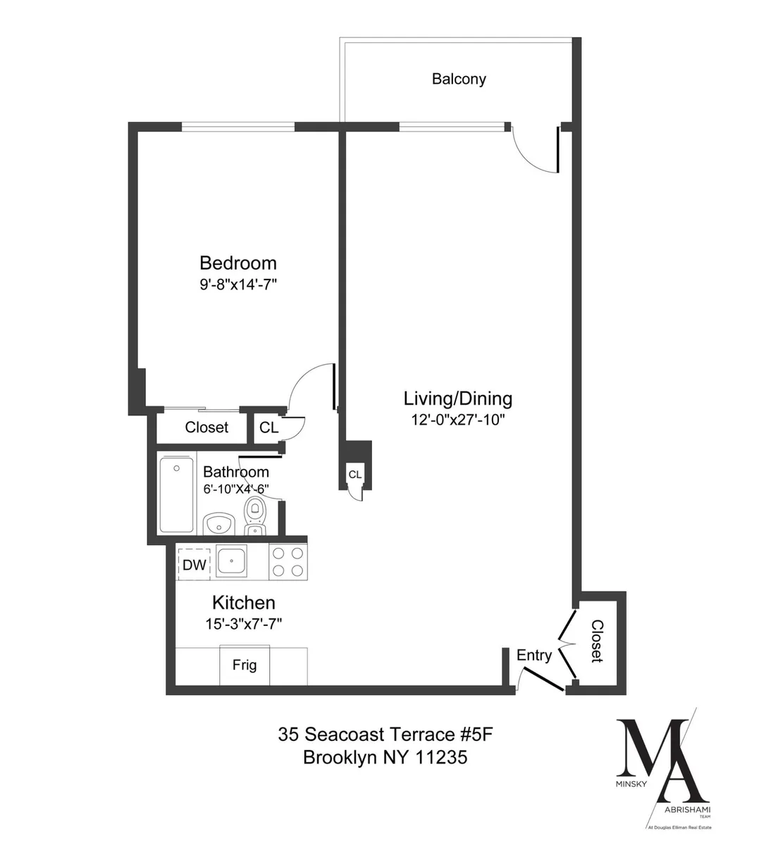 New York City Real Estate | View 35 Seacoast Terrace, 5F | Floorplan