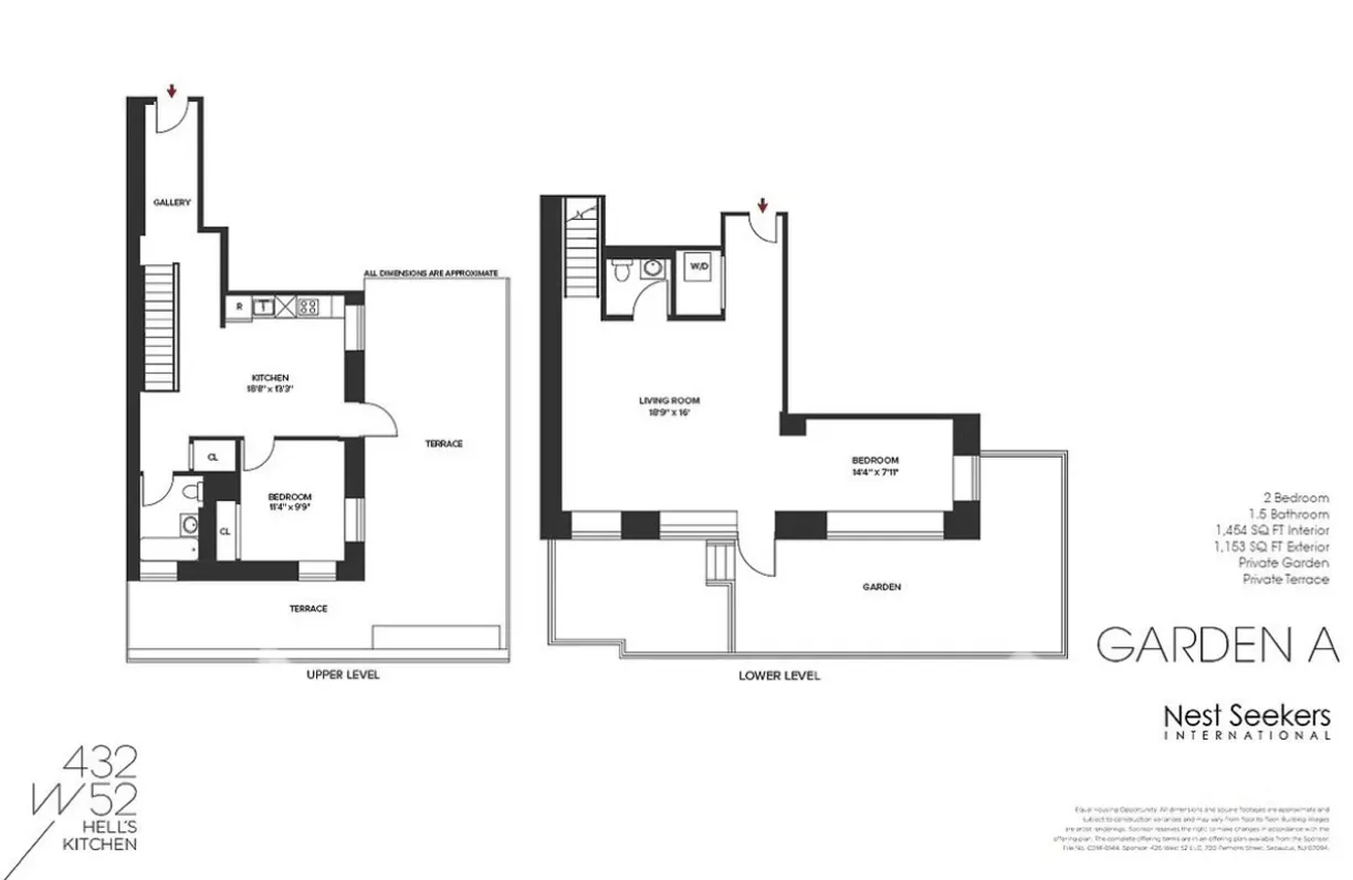 New York City Real Estate | View 432 W 52nd Street, 1A | Floorplan