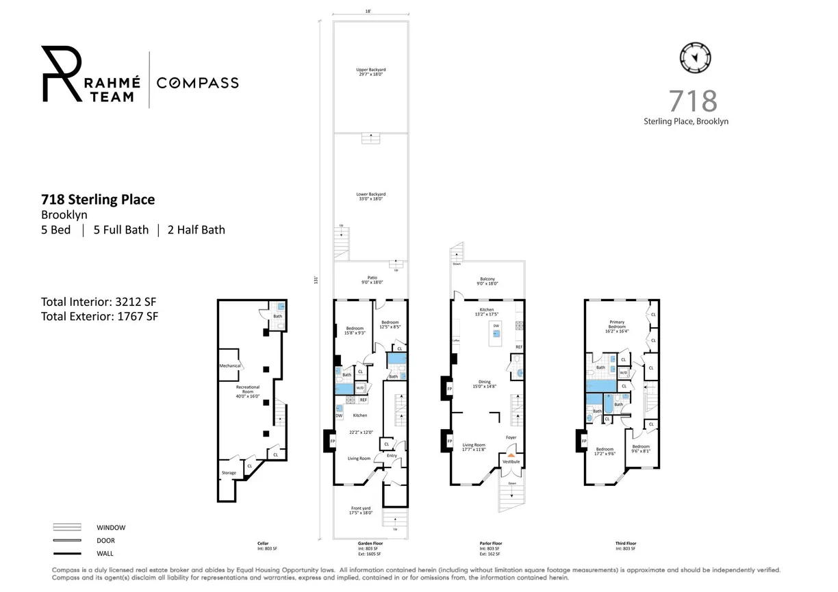 New York City Real Estate | View 718 Sterling Place | Floorplan