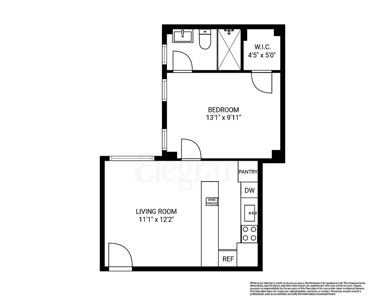 New York City Real Estate | View 325 W 45th Street, 520 | Floorplan