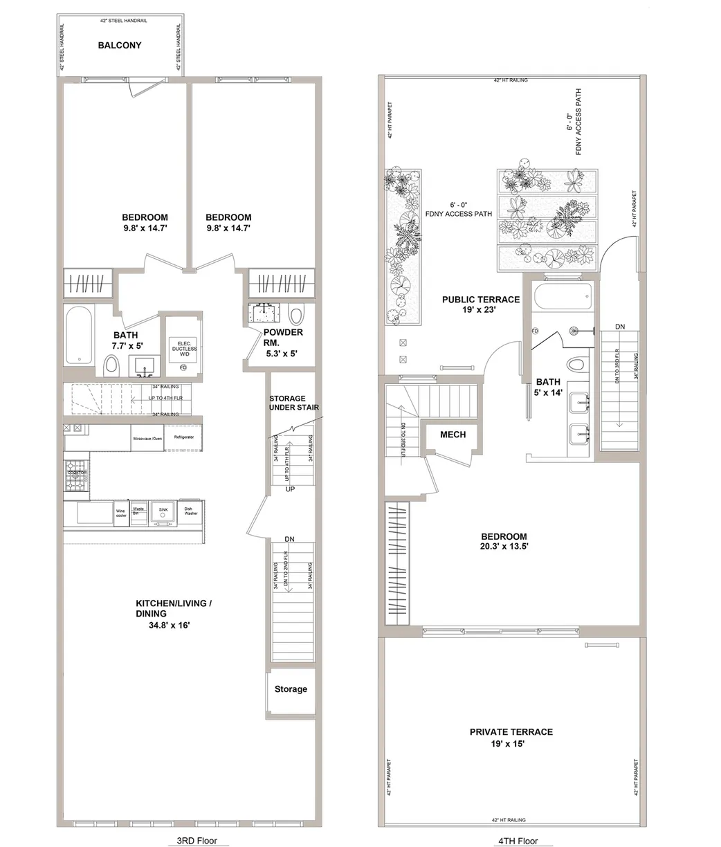 New York City Real Estate | View 167 13th Street, PH | Floorplan