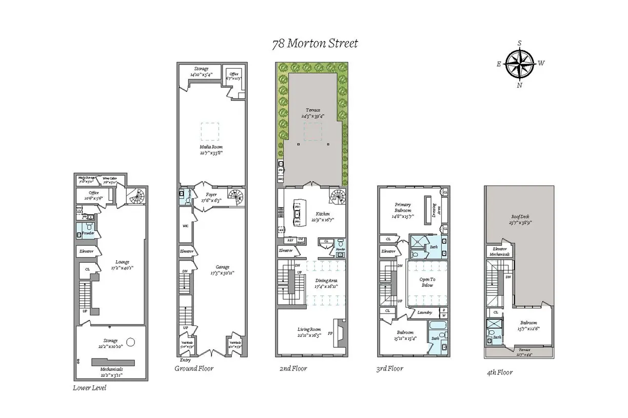 New York City Real Estate | View 78 Morton Street | Floorplan