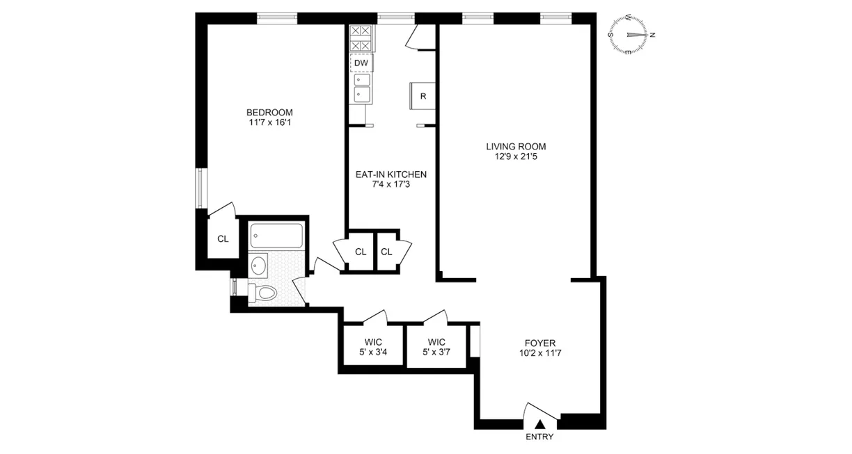 New York City Real Estate | View 40 Ocean Parkway, 6A | Floorplan