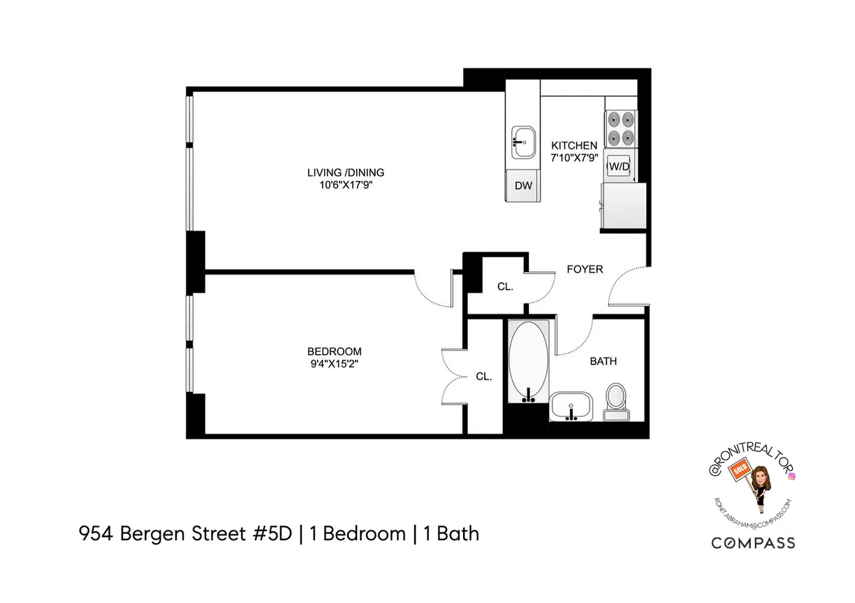 New York City Real Estate | View 954 Bergen Street, 5D | Floorplan