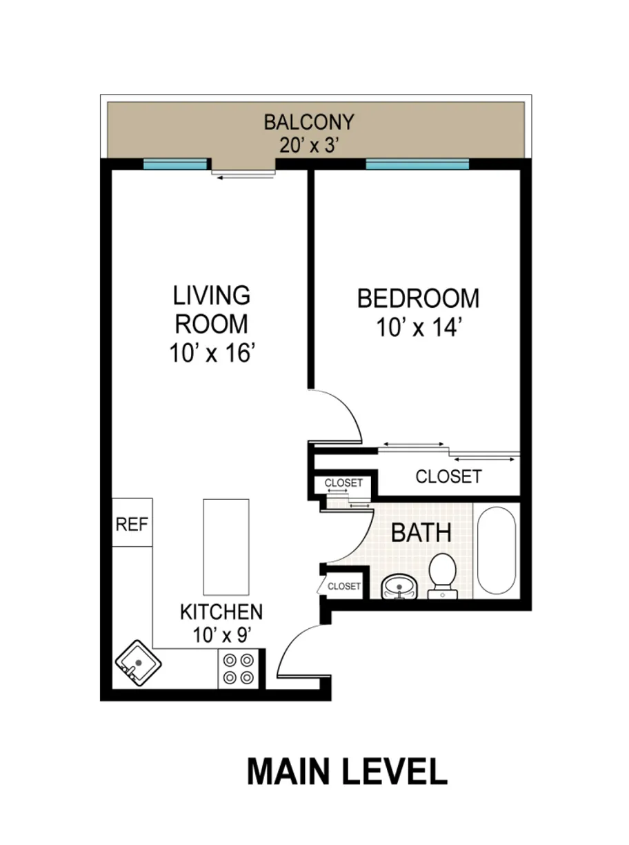 New York City Real Estate | View 308 101st Street, 44C | Floorplan