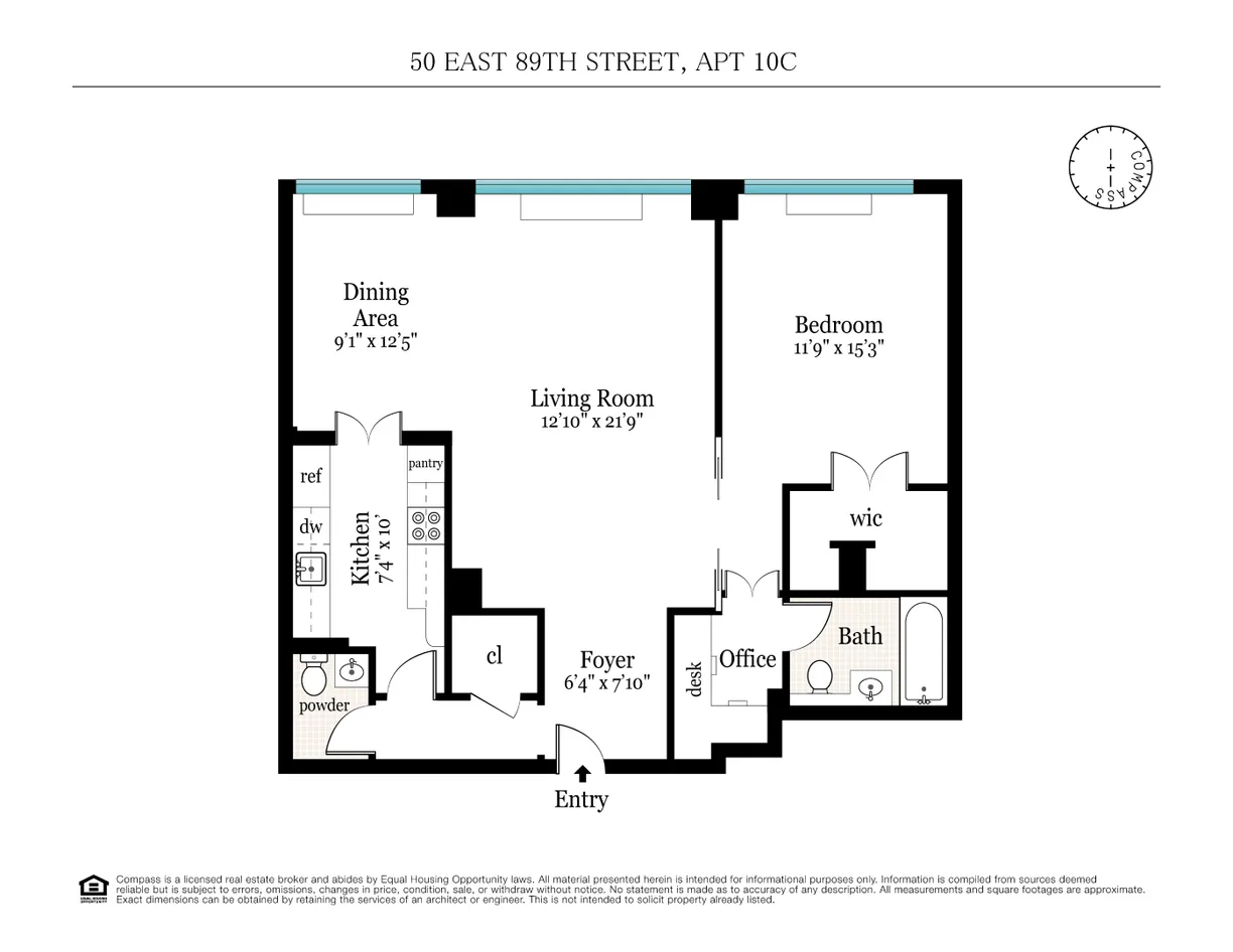 New York City Real Estate | View 50 E 89th Street, 10C | Floorplan