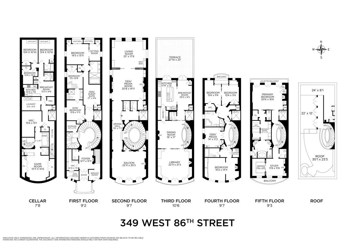 New York City Real Estate | View 349 W 86th Street | Floorplan 2